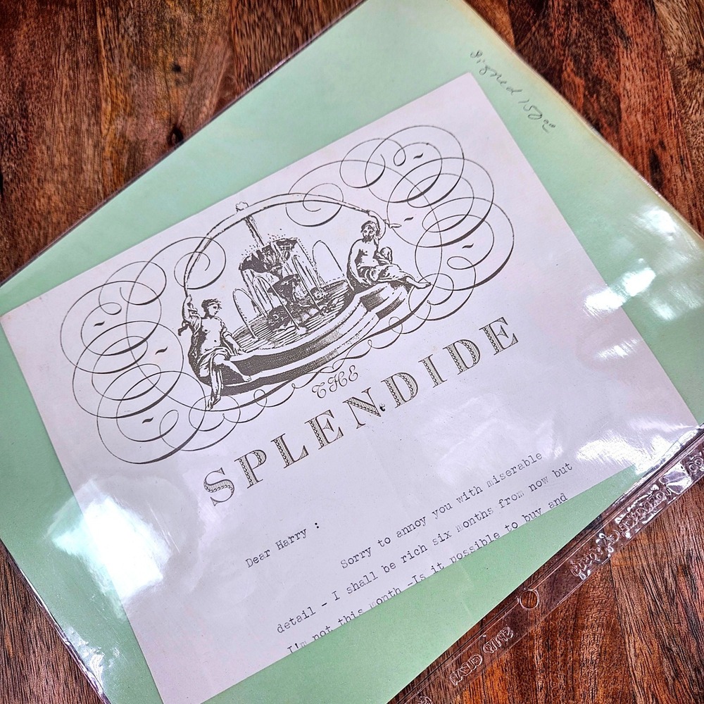 Ludwig Bemelmans Signed Letter The Splendide Hotel Stationery Illustrator Rare